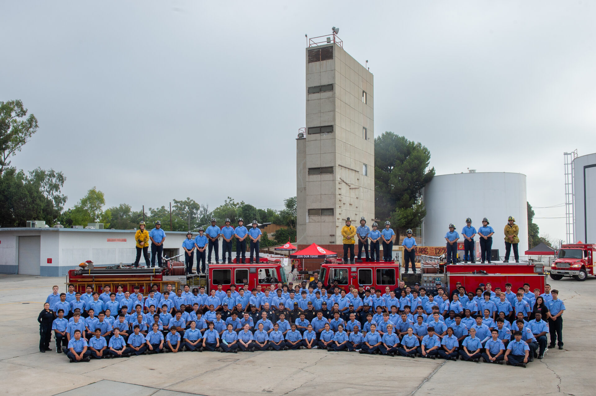 The County of Los Angeles Fire Department’s (LACoFD) Fire Explorer Program hosted a two-day Orientation for 145 incoming Explorers at the Cecil R. Gehr Fire Combat Training Center in unincorporated East Los Angeles on August 9, and 10, 2025.