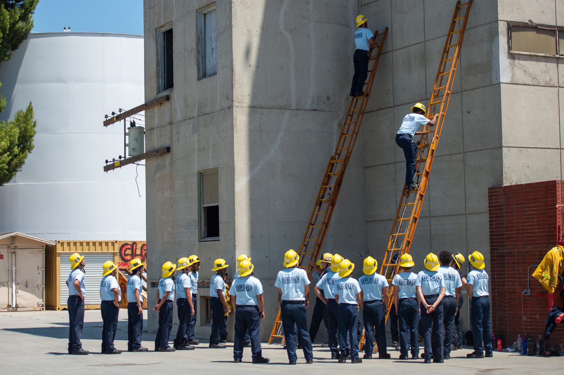 The County of Los Angeles Fire Department’s (LACoFD) Fire Explorer Program hosted a two-day Orientation for 145 incoming Explorers at the Cecil R. Gehr Fire Combat Training Center in unincorporated East Los Angeles on August 9, and 10, 2025.