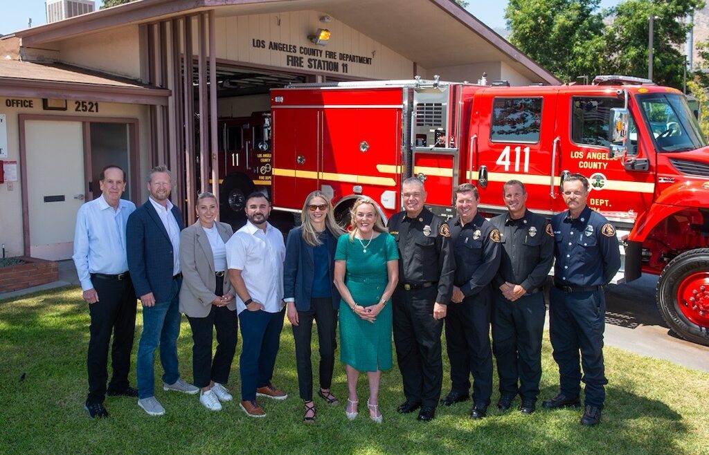 The County of Los Angeles Fire Department (LACoFD) received a generous donation of a new Type 3 engine from Philip Morris International (PMI) U.S. business.
