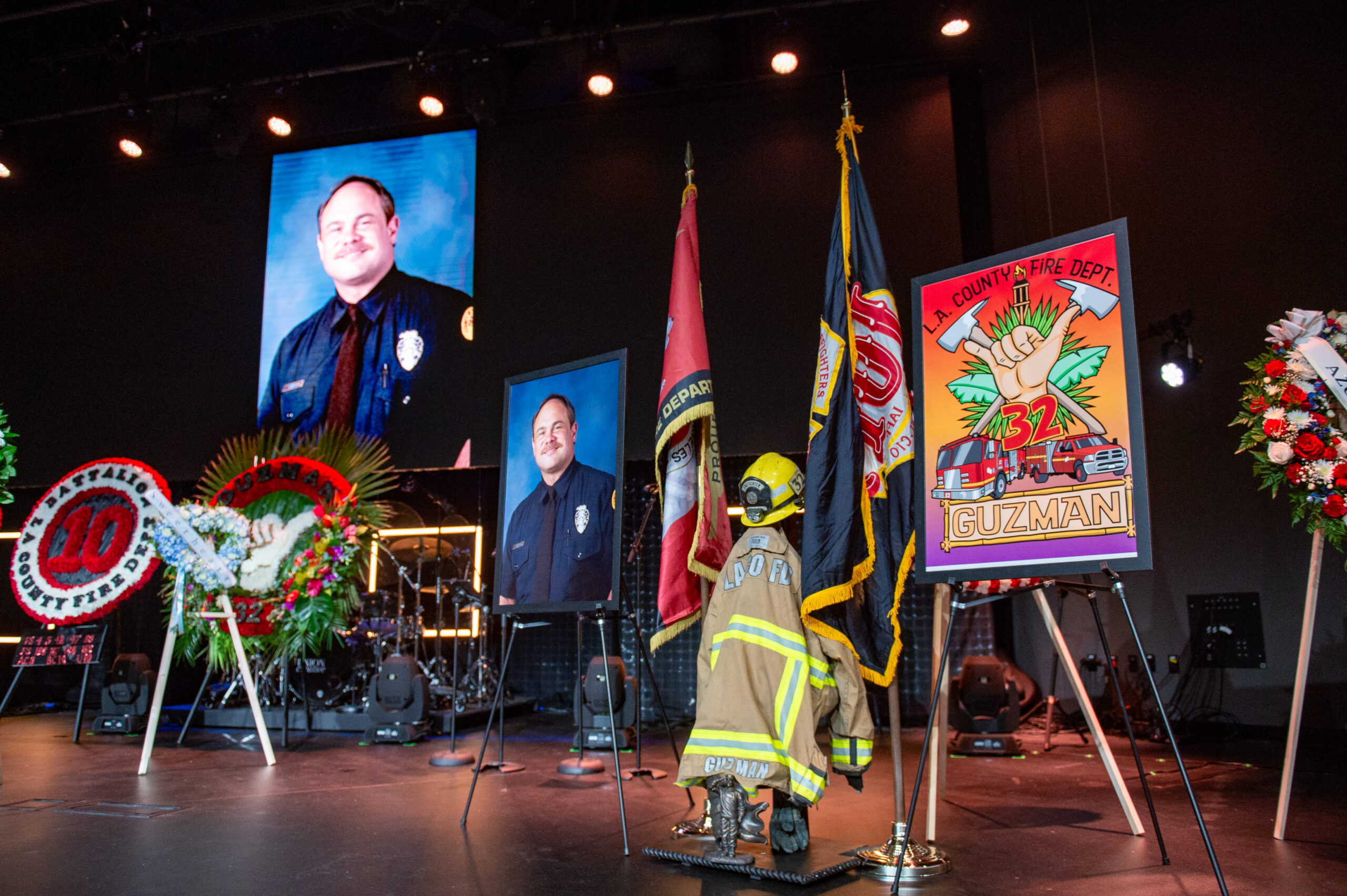 Flag Ceremony and Memorial Service for FFPM Jerry W. Guzman