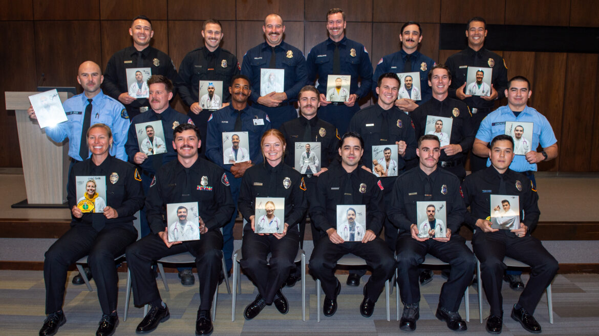 The County of Los Angeles Fire Department (LACoFD) honors the achievements of seven team members who successfully graduated from the Paramedic Training Institute (PTI) on Thursday, September 4, 2025, at the El Camino Community College in Torrance.