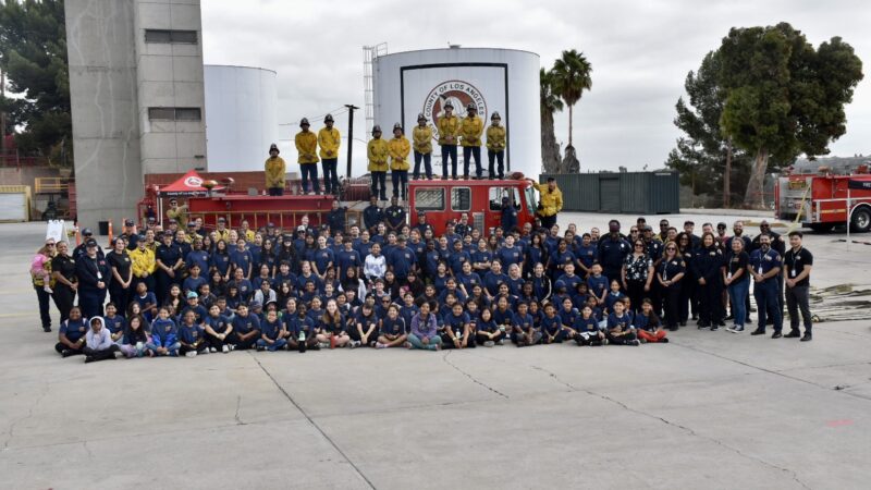 The 12th annual Girls’ Fire Camp was hosted at the County of Los Angeles Fire Department’s (LACoFD) Cecil R. Gehr Training Center in East Los Angeles on Saturday, October 4, 2025.