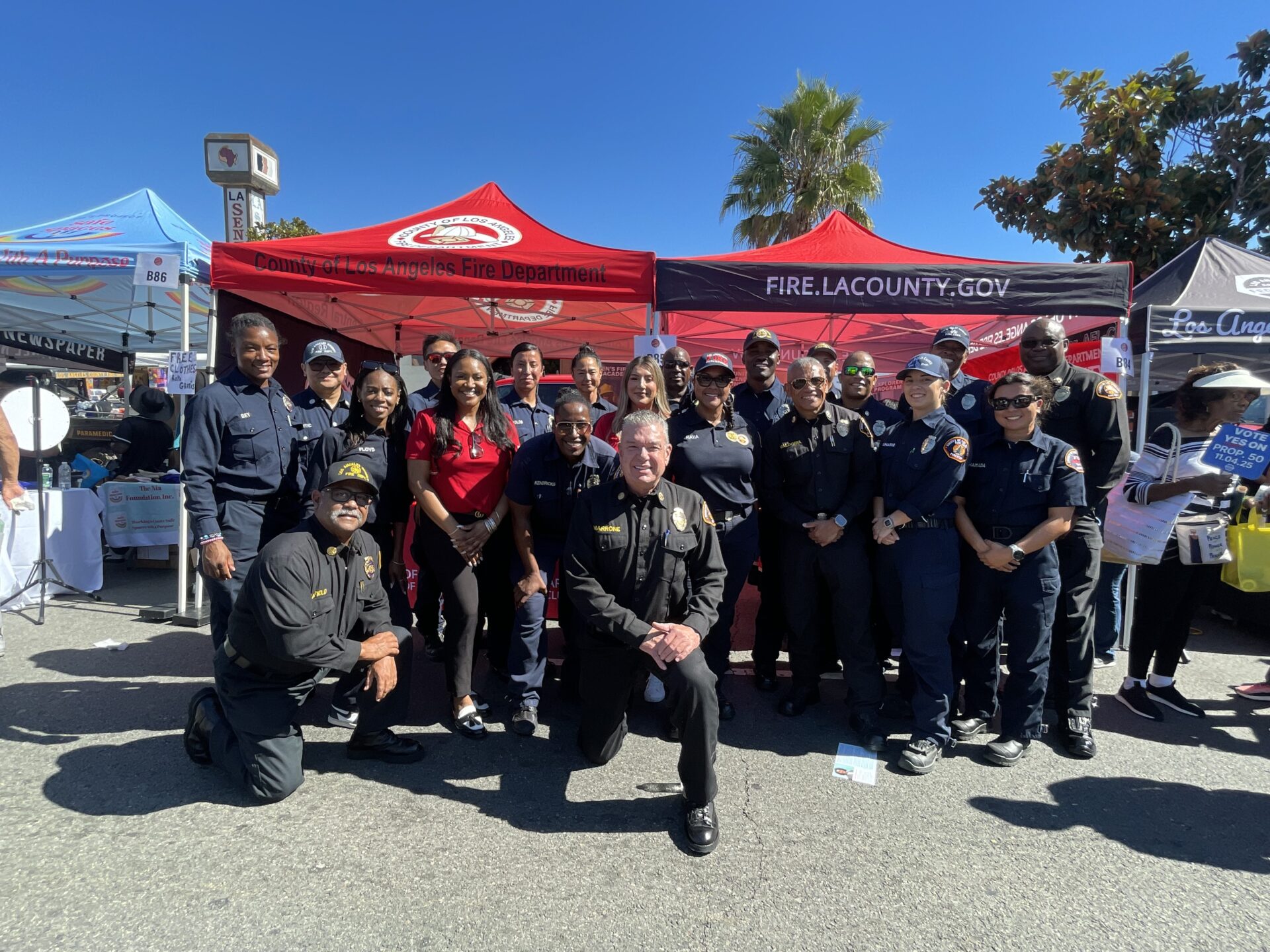 On Saturday, October 18, 2025, the County of Los Angeles Fire Department’s (LACoFD) Office of Diversity, Equity, and Inclusion was joined by the Lifeguard, Forestry, and Communications Divisions as well as the Stentorians of Los Angeles County at the 20th Annual Taste of Soul Family Festival.