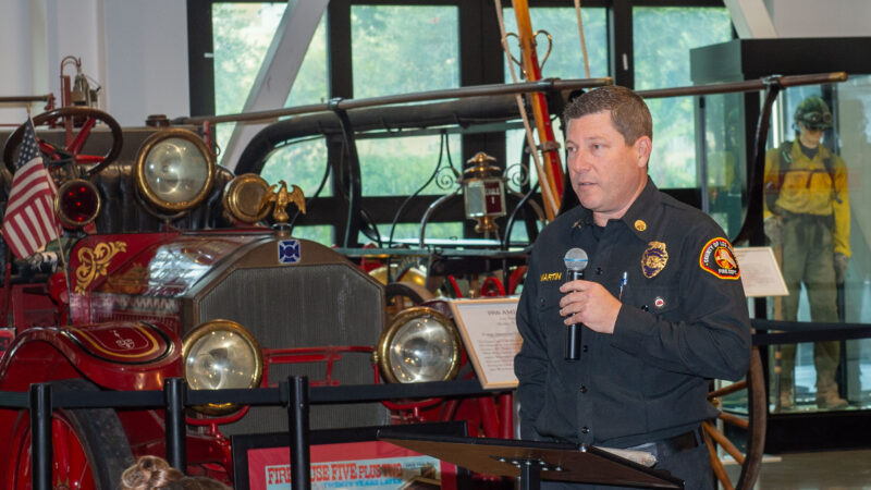 On Thursday, November 20, 2025, the Los Angeles County Fire Museum (Fire Museum) graciously hosted the Family Support Group (FSG) and the County of Los Angeles Fire Department (LACoFD) Fire Hogs Motorcycle Club (Fire Hogs) for a beautiful fall luncheon.