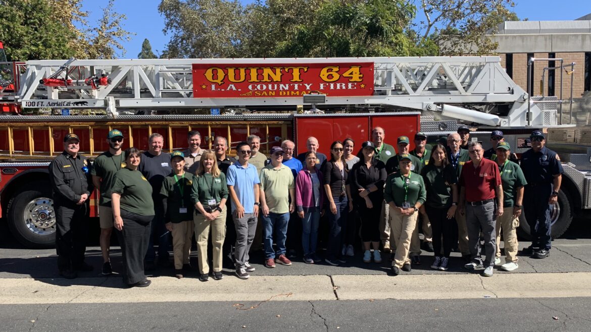 LACoFD celebrates participants who completed the 20-hour CERT courses recently held in San Dimas, Agoura Hills, and East Los Angeles.