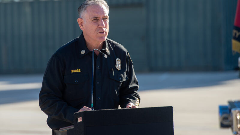 The annual Holiday Safety Press Conference was held at the LACoFD Cecil Gehr Training Center in the unincorporated area of East Los Angeles.