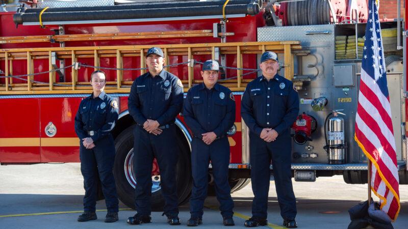 The annual Holiday Safety Press Conference was held at the LACoFD Cecil Gehr Training Center in the unincorporated area of East Los Angeles.