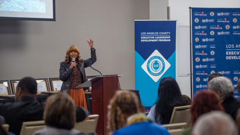 On Wednesday, December 10, 2025, the Los Angeles County Department of Human Resources recognized County of Los Angeles Fire Department (LACoFD) Deputy Fire Chief Robert Harris, Assistant Fire Chief Derrick Chapman, and Division Manager Sonia Gutierrez for having successfully completed the Executive Leadership Development Program (ELDP).