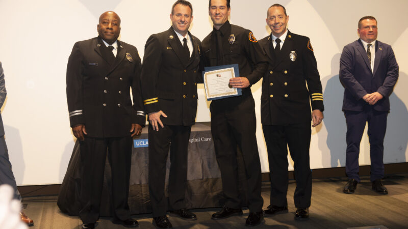 On Friday, December 12, 2025, family, friends, and LACoFD leadership gathered to celebrate the achievements of UCLA Paramedic Class 80 at the Ronald F. Deaton Civic Auditorium in Los Angeles.