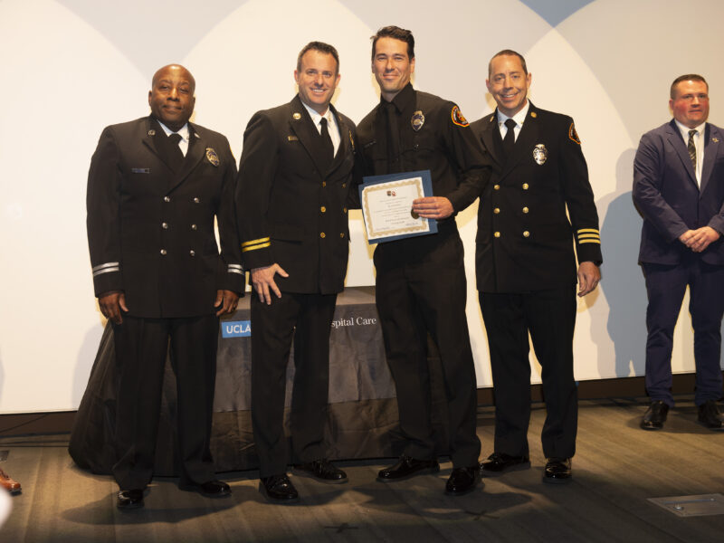 On Friday, December 12, 2025, family, friends, and LACoFD leadership gathered to celebrate the achievements of UCLA Paramedic Class 80 at the Ronald F. Deaton Civic Auditorium in Los Angeles.