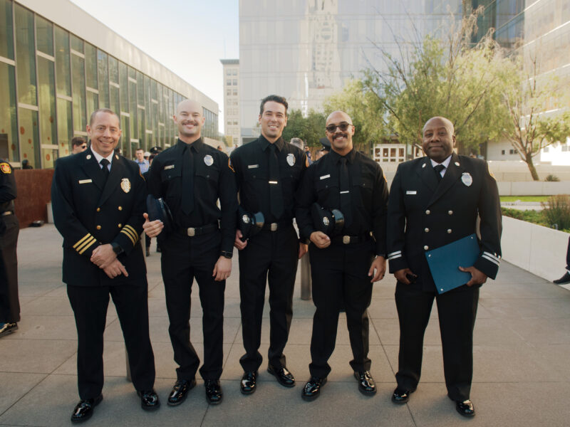 On Friday, December 12, 2025, family, friends, and LACoFD leadership gathered to celebrate the achievements of UCLA Paramedic Class 80 at the Ronald F. Deaton Civic Auditorium in Los Angeles.