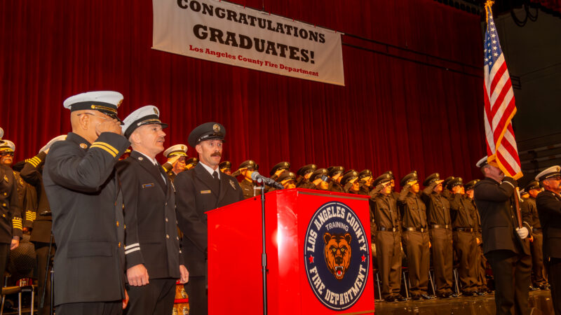 On Friday, March 6, 2026, the County of Los Angeles Fire Department (LACoFD) celebrated the graduation of Recruit Class 179 at East Los Angeles College’s Rosco C. Ingalls Auditorium.