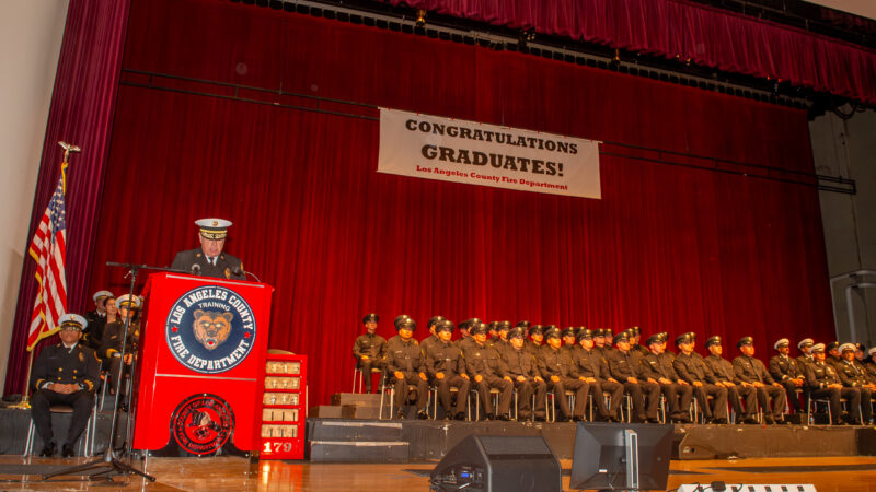 On Friday, March 6, 2026, the County of Los Angeles Fire Department (LACoFD) celebrated the graduation of Recruit Class 179 at East Los Angeles College’s Rosco C. Ingalls Auditorium.