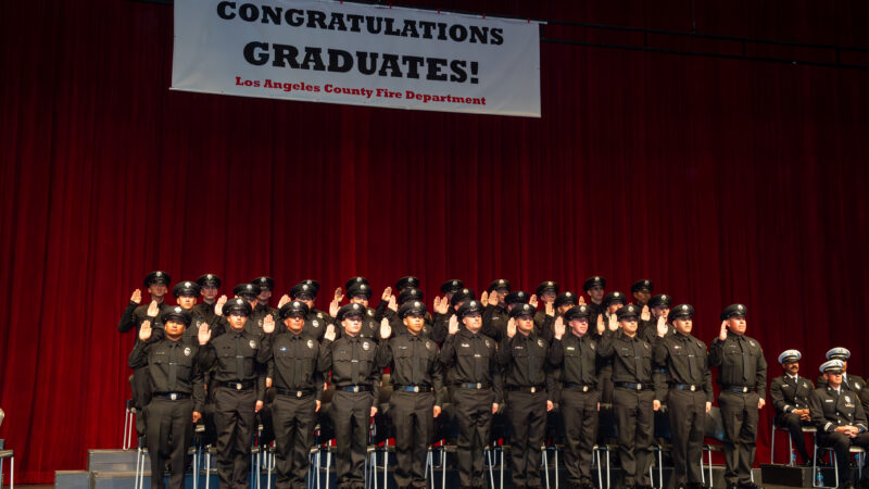 On Friday, March 6, 2026, the County of Los Angeles Fire Department (LACoFD) celebrated the graduation of Recruit Class 179 at East Los Angeles College’s Rosco C. Ingalls Auditorium.