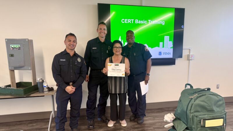 The County of Los Angeles Fire Department (LACoFD) proudly congratulates the 80 plus residents who recently completed the 20-hour Community Emergency Response Team (CERT) training.