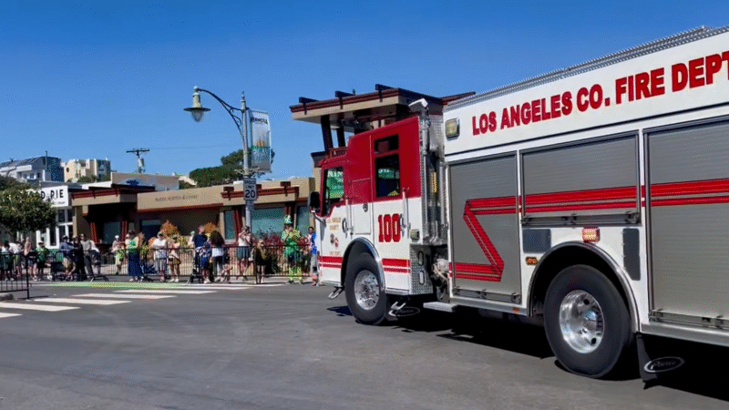 On Saturday, March 14, 2026, County of Los Angeles Fire Department (LACoFD) Division 1 personnel proudly represented the Department at the 30th Annual Saint Patrick’s Day Parade in Hermosa Beach. The festive afternoon drew thousands of residents to the city streets, where they enjoyed a vibrant display of marching bands, bagpipers, and Irish dancers