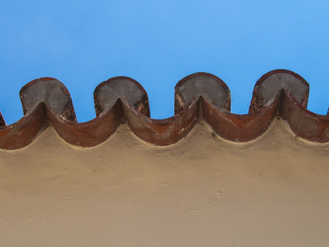  black chimney on a roof top