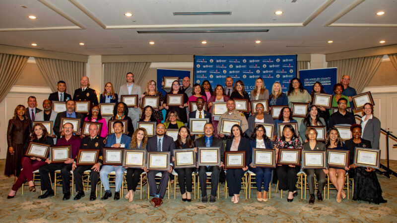 On Thursday, May 14, 2026, Fire Chief Anthony C. Marrone joined with County peers at The Huffington Center in Los Angeles to celebrate graduates of the Los Angeles County Department of Human Resources (DHR) Executive Leadership Development Program (ELDP).