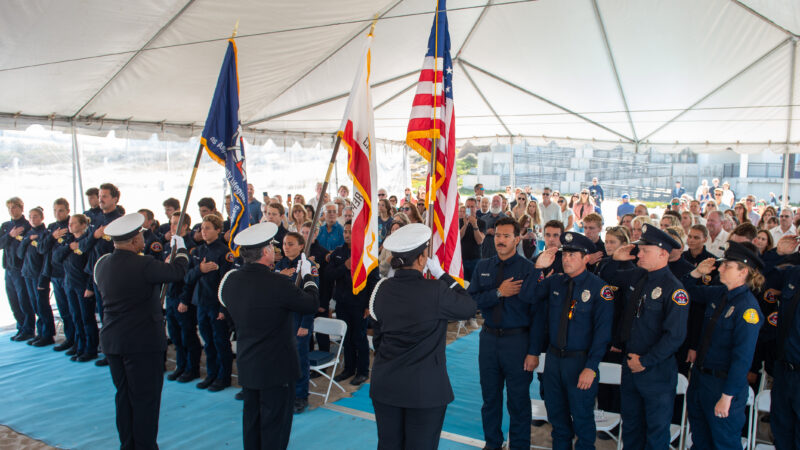 On Thursday, May 21, 2026, the County of Los Angeles Fire Department (LACoFD) joined with leadership, family, and friends to celebrate 36 graduates of Ocean Lifeguard Academy 45 at the Dockweiler Youth Center in Playa del Rey.