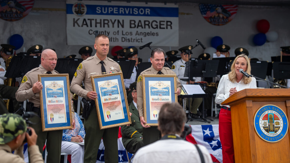 The County of Los Angeles Fire Department was proud to join County of Los Angeles Fifth District Supervisor Kathryn Barger at the 28th Annual Tribute to Veterans and Military Families event on Saturday, May 23, 2026 at the Arcadia County Park.