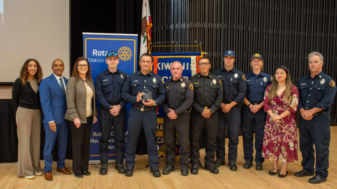On Wednesday, June 3, 2026, the City of Hawthorne, in collaboration with the local Kiwanis and Rotary Clubs, honored County of Los Angeles Fire Department (LACoFD) Fire Captain Derek Urwin as the city’s Firefighter of the Year.