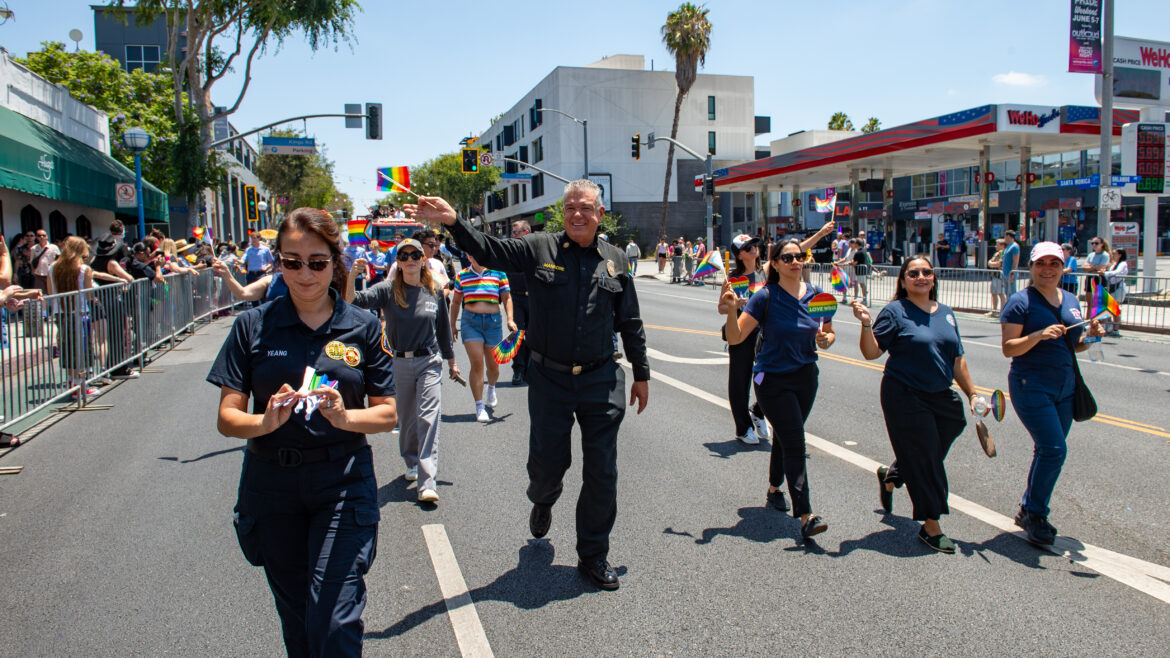 On Sunday, June 7, 2026, County of Los Angeles Fire Department and Stonewall Alliance members participated in the annual West Hollywood Pride Parade.