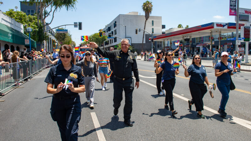 On Sunday, June 7, 2026, County of Los Angeles Fire Department and Stonewall Alliance members participated in the annual West Hollywood Pride Parade.
