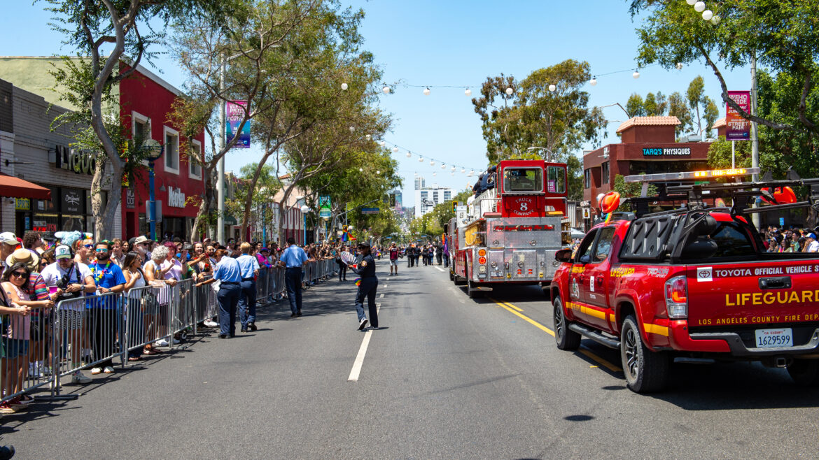 On Sunday, June 7, 2026, County of Los Angeles Fire Department and Stonewall Alliance members participated in the annual West Hollywood Pride Parade.