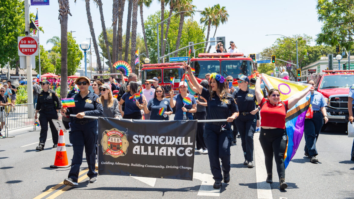 On Sunday, June 7, 2026, County of Los Angeles Fire Department and Stonewall Alliance members participated in the annual West Hollywood Pride Parade.