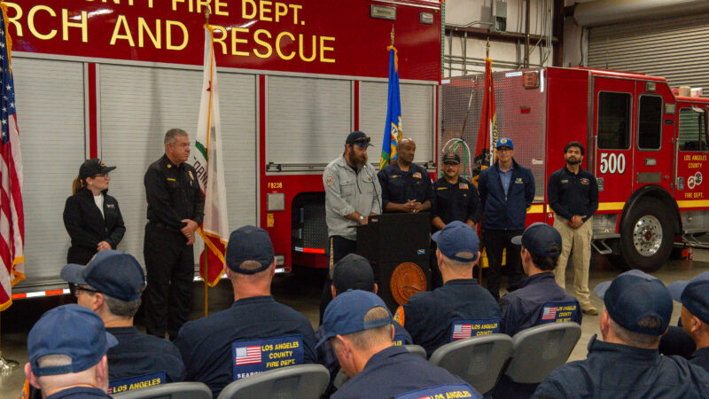 The County of Los Angeles Fire Department’s (LACoFD) urban search and rescue (USAR) team, known internationally as USA-2, returned home the evening of Monday, July 16, 2026, following an 11-day deployment to Venezuela.
