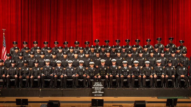 On Thursday, July 30, 2026, the County of Los Angeles Fire Department (LACoFD) celebrated the graduation of Recruit Academy 180 at East Los Angeles College’s Rosco C. Ingalls Auditorium. The Executive Team joined an audience of family, friends, and