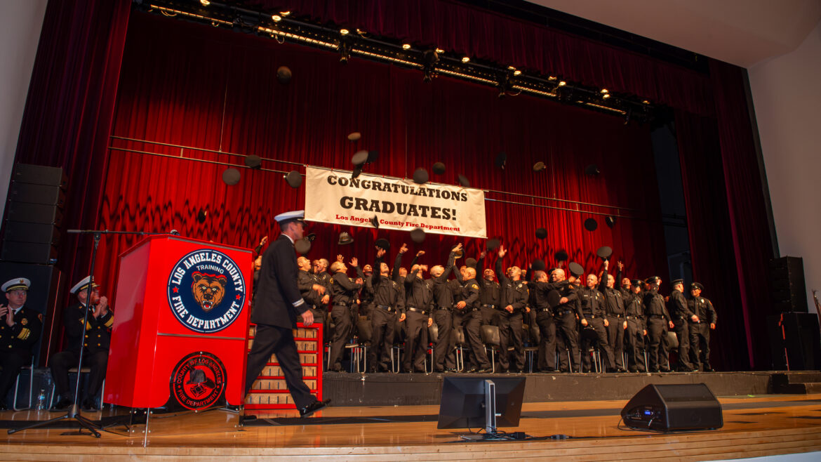 On Thursday, July 30, 2026, the County of Los Angeles Fire Department (LACoFD) celebrated the graduation of Recruit Academy 180 at East Los Angeles College’s Rosco C. Ingalls Auditorium. The Executive Team joined an audience of family, friends, and