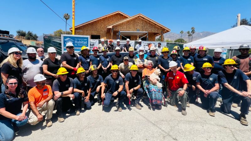 On June 16, 2026, the County of Los Angeles Fire Department (LACoFD) joined the Los Angeles County Sheriff’s Department (LASD) and the San Gabriel Valley Habitat for Humanity to help rebuild a home that was destroyed during the January 2025 wildfire in Altadena.