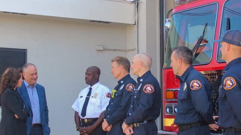 Following a visit to Pepperdine University’s "Waves of Flags" 9/11 memorial, Former Vice President Kamala Harris and Second Gentleman Doug Emhoff visited County of Los Angeles Fire Department (LACoFD) Station 88 in Malibu on Friday, September 11, 2026. 