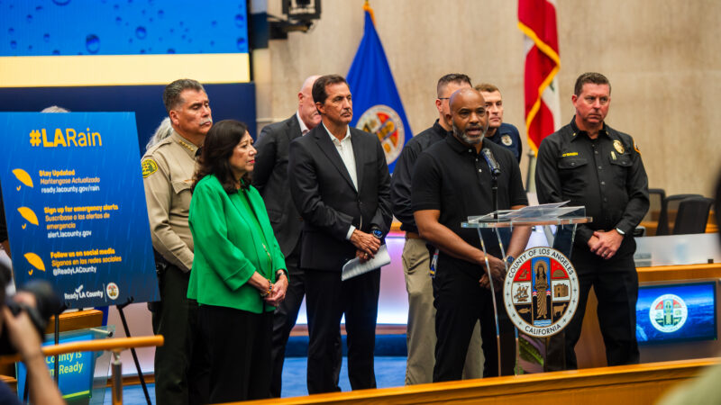 On Thursday, October 1, 2026, County of Los Angeles Fire Department (LACoFD) Chief Deputy of Emergency Operations, Jon O’Brien, attended the Storm Season Press Conference hosted by Los Angeles County Chair and First District Supervisor Hilda Solis.